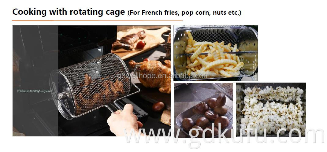 Oil Free Air Oven 12L Plastic Electric Digital Control Air Fryer Oven Combo